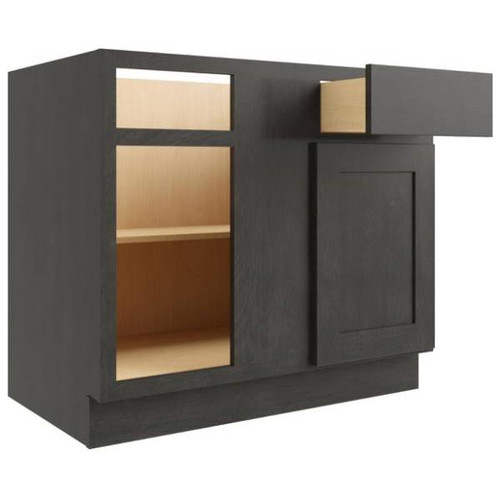 CNC CABINETRY 36/39 Blind Base Cabinet L, Luxor Smoky Grey