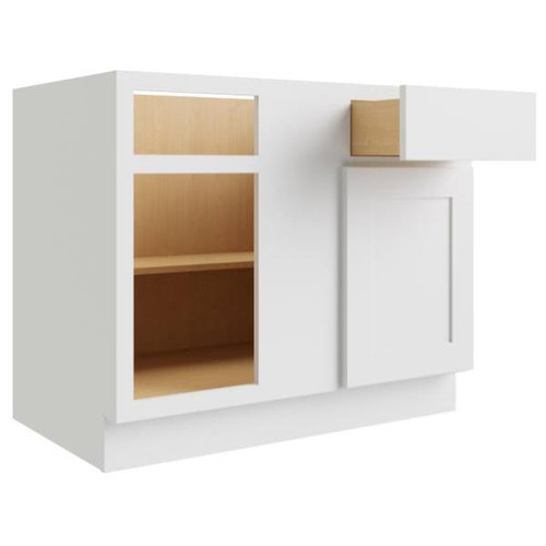 CNC CABINETRY 33 X 34.5 In. Luxor Left Blind Base Cabinet (White)