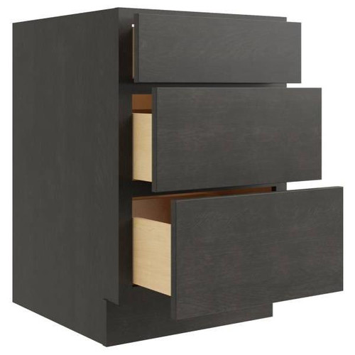 CNC CABINETRY Luxor Smoky Grey Drawer Base Cabinet 30w X 34.5h