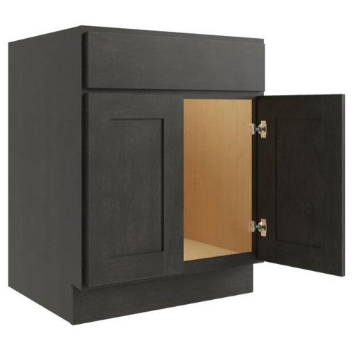 CNC CABINETRY Luxor Smoky Grey Sink Base Cabinet 27w X 34.5h