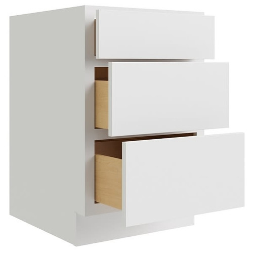 CNC CABINETRY Luxor White Drawer Base Cabinet 12w X 34.5h
