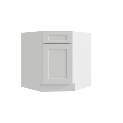 CNC CABINETRY Luxor 36" Diag Corner Sink Cabinet 5-Pc Left Shaker White