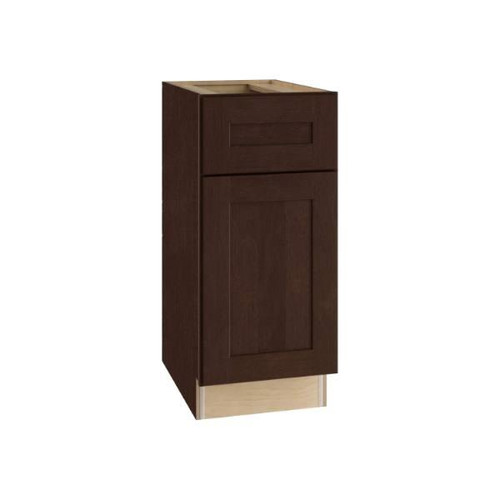 Newport 15 In. W X 24 In. D X 34.5 In. H Assembled Plywood Base Kitchen Cabinet In Manganite With Soft Close LH