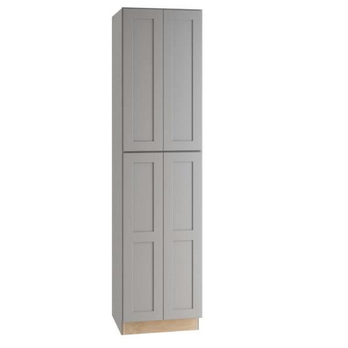 Newport 24 In. W X 24 In. D X 96 In. H Assembled Plywood Pantry Kitchen Cabinet In Pearl Gray With Soft Close