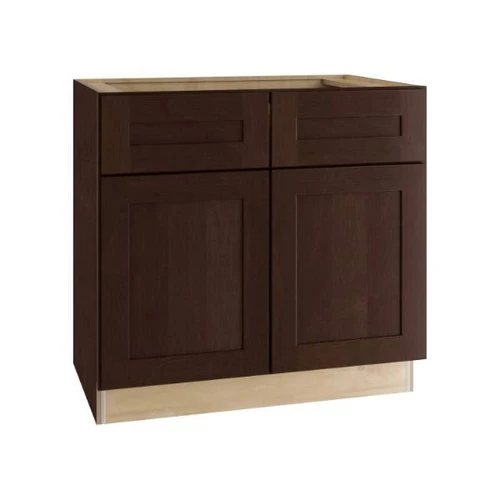 Newport 33 In. W X 24 In. D X 34.5 In. H Assembled Plywood Base Kitchen Cabinet In Manganite With Soft Close