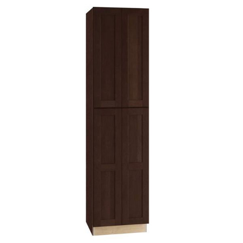 Newport 24 In. W X 24 In. D X 96 In. H Assembled Plywood Pantry Kitchen Cabinet Manganite With Soft Close