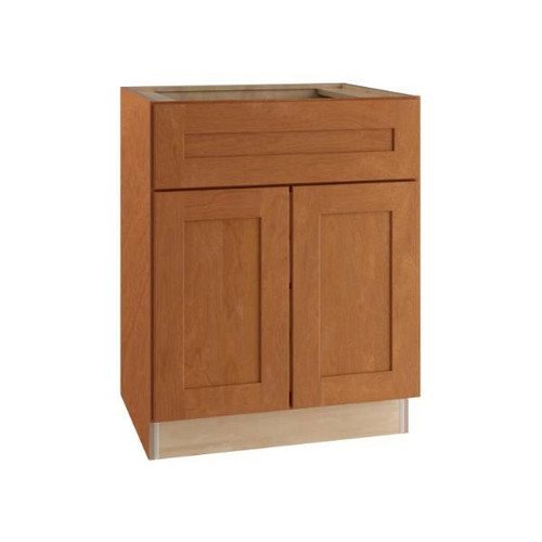 Newport 24 In. W X 24 In. D X 34.5 In. H Assembled Plywood Base Kitchen Cabinet In Cinnamon With Soft Close