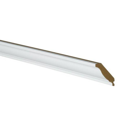 Newport 96 In. W X 2.325 In. D X 3 In. H Solid Wood Kitchen Cabinet Crown Molding In Pacific White