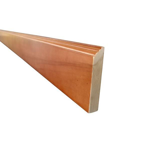 Newport 96 In. W X 0.75 In. D X 4 In. H In Solid Wood Kitchen Cabinet Furniture Base Molding In Cinnamon