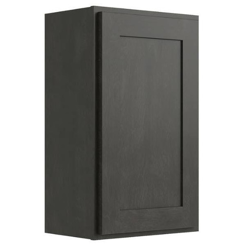 CNC CABINETRY 12" W X 30" H 1 Door Wall Cabinet, Luxor Smoky Grey