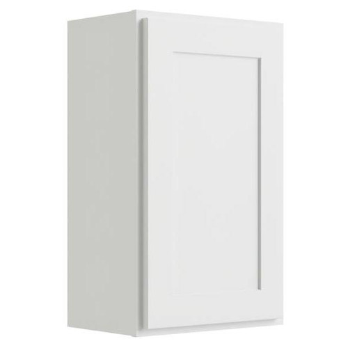 CNC CABINETRY 9" W X 30" H 1 Door Wall Cabinet, Luxor White