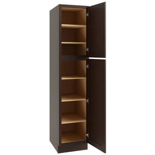 CNC CABINETRY 84" H Single Door Utility Cabinet (R), Luxor Espresso