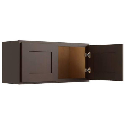 CNC CABINETRY 33" W X 12" H Wall Cabinet, Luxor Espresso