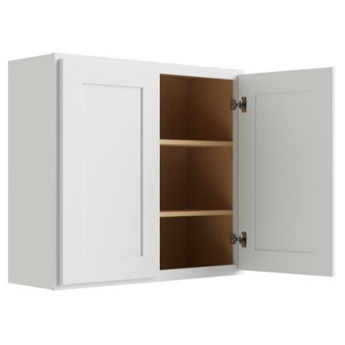 CNC CABINETRY 30" W X 30" H 2 Door Wall Cabinet, Luxor White