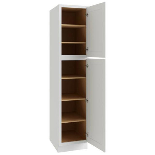 CNC CABINETRY 84" H Single Door Utility Cabinet (R), Luxor White