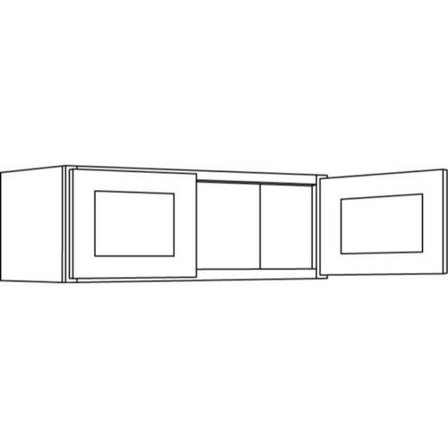CNC CABINETRY 36" W X 18" H Wall Cabinet, Country Oak