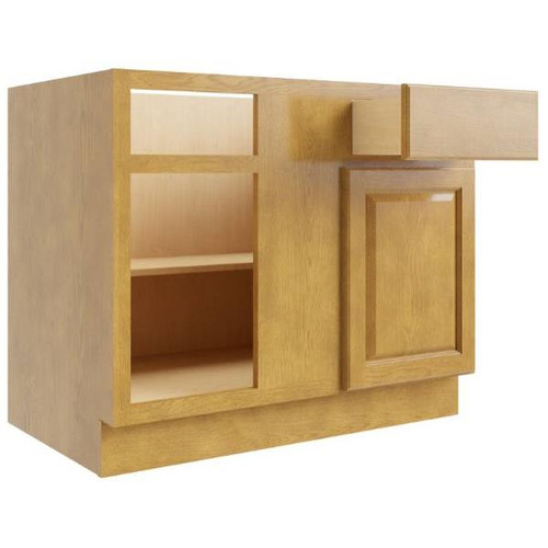 CNC CABINETRY Country Oak Blind Wall Cabinet 39w X 42h