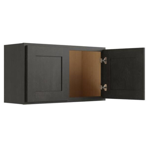 CNC CABINETRY Luxor Smoky Grey Wall Cabinet 27w X 18h