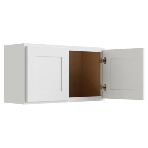 CNC CABINETRY Luxor White Wall Cabinet 33w X 18h