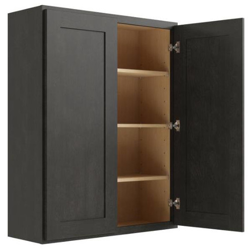 CNC CABINETRY Luxor Smoky Grey Wall Cabinet 33w X 42h