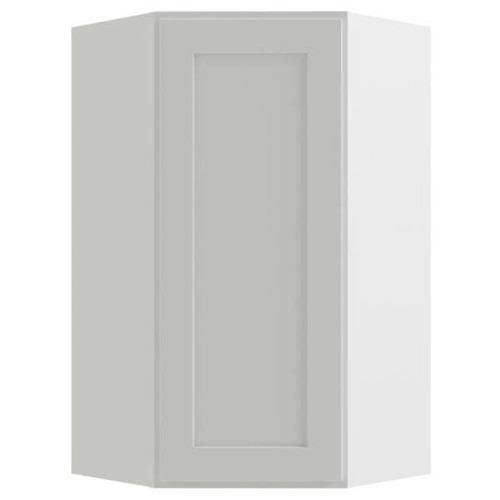 CNC CABINETRY Luxor White Corner Wall Cabinet 23.875w X 42h