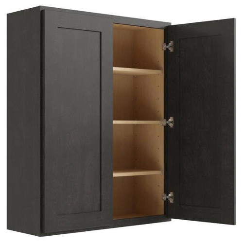 CNC CABINETRY Luxor Smoky Grey Wall Cabinet 24w X 42h