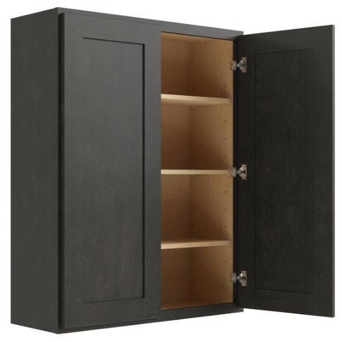 CNC CABINETRY Luxor Smoky Grey Wall Cabinet 39w X 30h