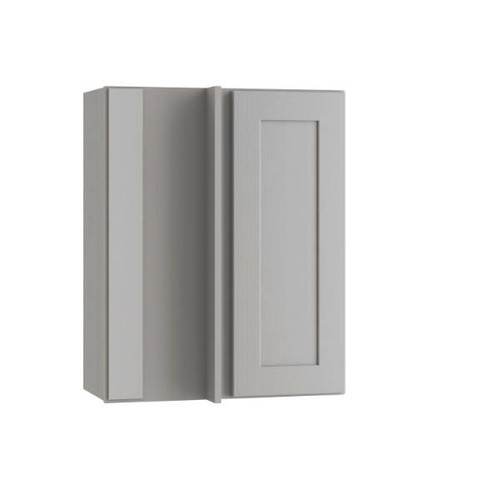 Newport 24 In. W X 12 In. D X 30 In. H Assembled Plywood Blind Wall Kitchen Cabinet In Pearl Gray With Soft Close LH