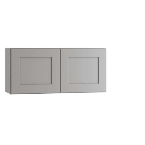 Newport 36 In. W X 12 In. D X 12 In. H Assembled Plywood Wall Bridge Kitchen Cabinet In Pearl Gray With Soft Close