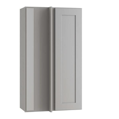 Newport 24 In. W X 12 In. D X 42 In. H Assembled Plywood Blind Wall Kitchen Cabinet In Pearl Gray With Soft Close LH