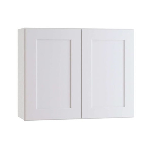 Newport 24 In. W X 12 In. D X 36 In. H Assembled Plywood Wall Kitchen Cabinet In Pacific White With Soft Close