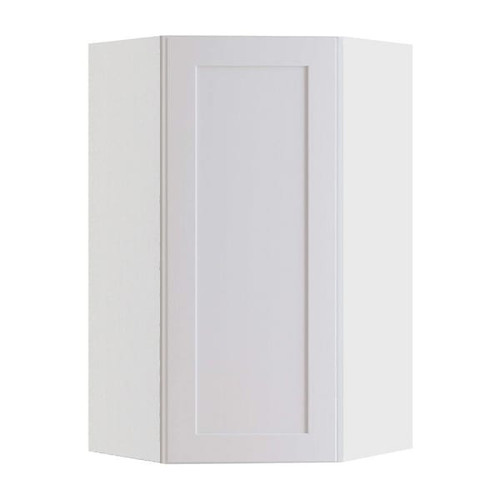 Newport Pacific White Plywood Shaker Assembled Angle Corner Kitchen Cabinet Sft Cls L 20 In W X 12 In D X 36 In H