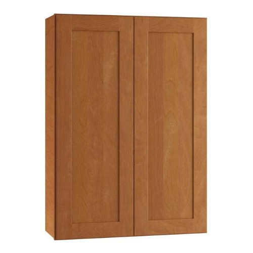 Newport 24 In. W X 12 In. D X 42 In. H Assembled Plywood Wall Kitchen Cabinet In Cinnamon With Soft Close