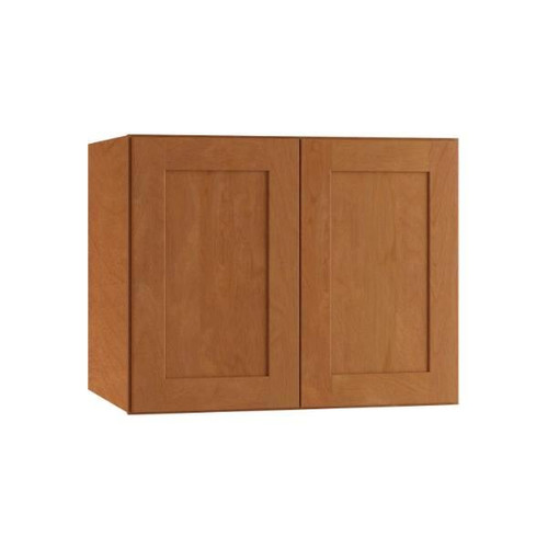 Newport 36 In. W X 24 In. D X 18 In. H Assembled Plywood Wall Bridge Kitchen Cabinet In Cinnamon With Soft Close