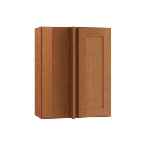 Newport 24 In. W X 12 In. D X 30 In. H Assembled Plywood Blind Wall Kitchen Cabinet In Cinnamon With Soft Close LH