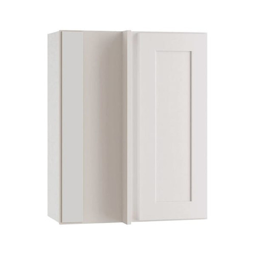 Newport 24 In. W X 12 In. D X 36 In. H Assembled Plywood Blind Wall Kitchen Cabinet In Pacific White With Soft Close LH