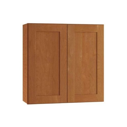 Newport 24 In. W X 12 In. D X 30 In. H Assembled Plywood Wall Kitchen Cabinet In Cinnamon With Soft Close
