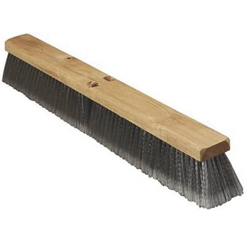 Renown 24 In. Gray Polypropylene Fine Sweep Flagged Broom W/ 3 In. Trim
