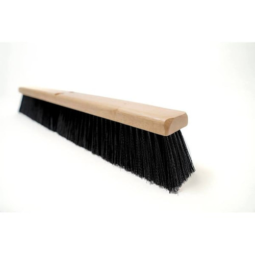 Renown Polypropylene Medium Heavy Sweep Broom Center Block, 24", Black