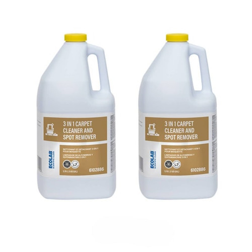 Ecolab 3 In 1 Carpet Cleaner And Spot Remover 1 Gal., Case Of 2