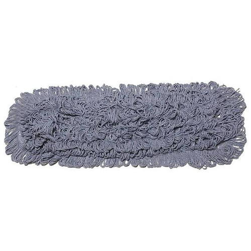 Alphapointe Inhibitor Dust Mop Head, Looped-End, 5" X 24", Blue, Case Of 12
