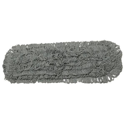 Alphapointe Inhibitor Dust Mop Head, Looped-End, 5" X 24", Green, Case Of 12