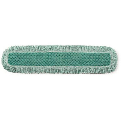 Rubbermaid Commercial HYGEN Green Microfiber Dust Pad With Fringe, 36", Case Of 6