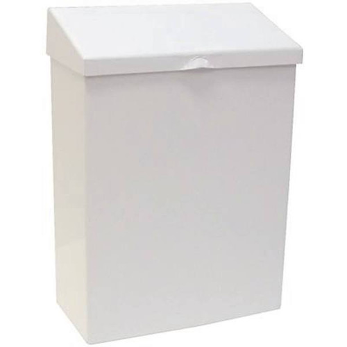 Hospeco Health Gard Sanitary Napkin Receptacle, White