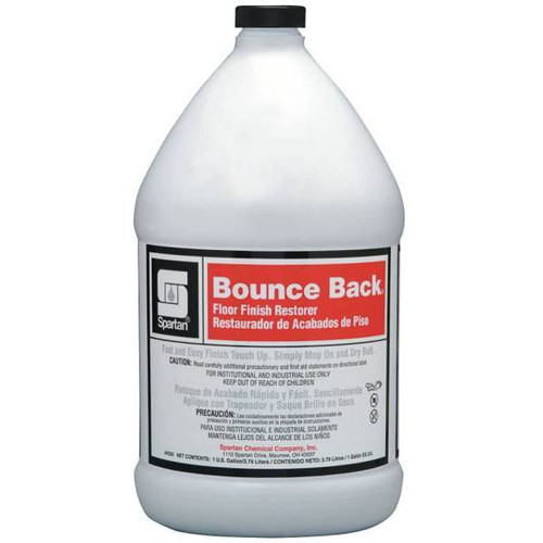 Spartan Bounce Back Floor Finish Restorer,  Floral-Citrus Scent, 1 Gal, Case Of 4