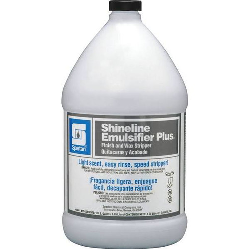 Spartan Shineline Emulsifier Plus Floor Finish Remover, 1 Gal,  Case Of 4