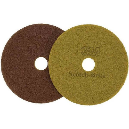 3M Scotch-Brite Diamond Plus Floor Pad, 20", Sienna, Case Of 5