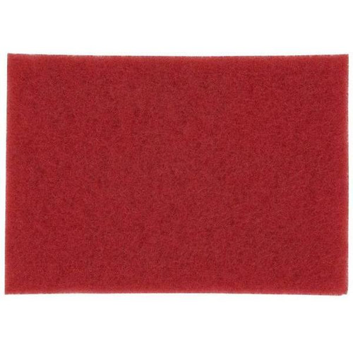 3m 28" X 14" Red Buffing Floor Pad Case Of 10