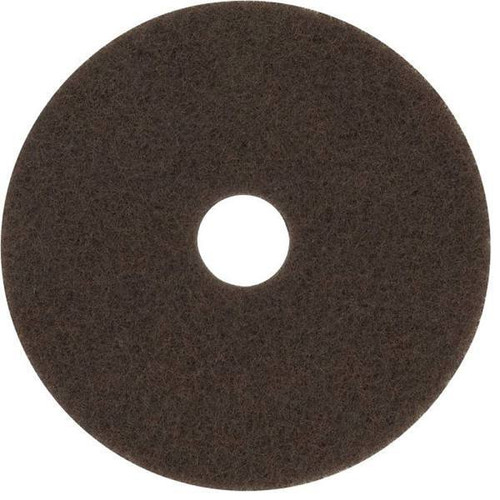3M Stripping Floor Pad, 17", Brown, Package Of 5