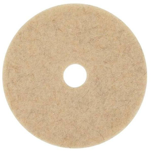 3M Natural Blend Floor Pad, 20", Tan, Case Of 5